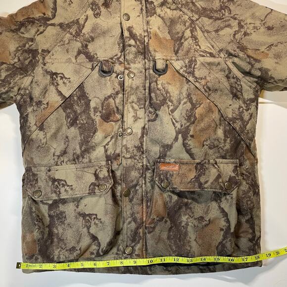 Woolrich Outdoor Guide Youth Hunting Jacket 10/12 Camo Hooded Coat Flaw Wearable - Picture 5 of 9